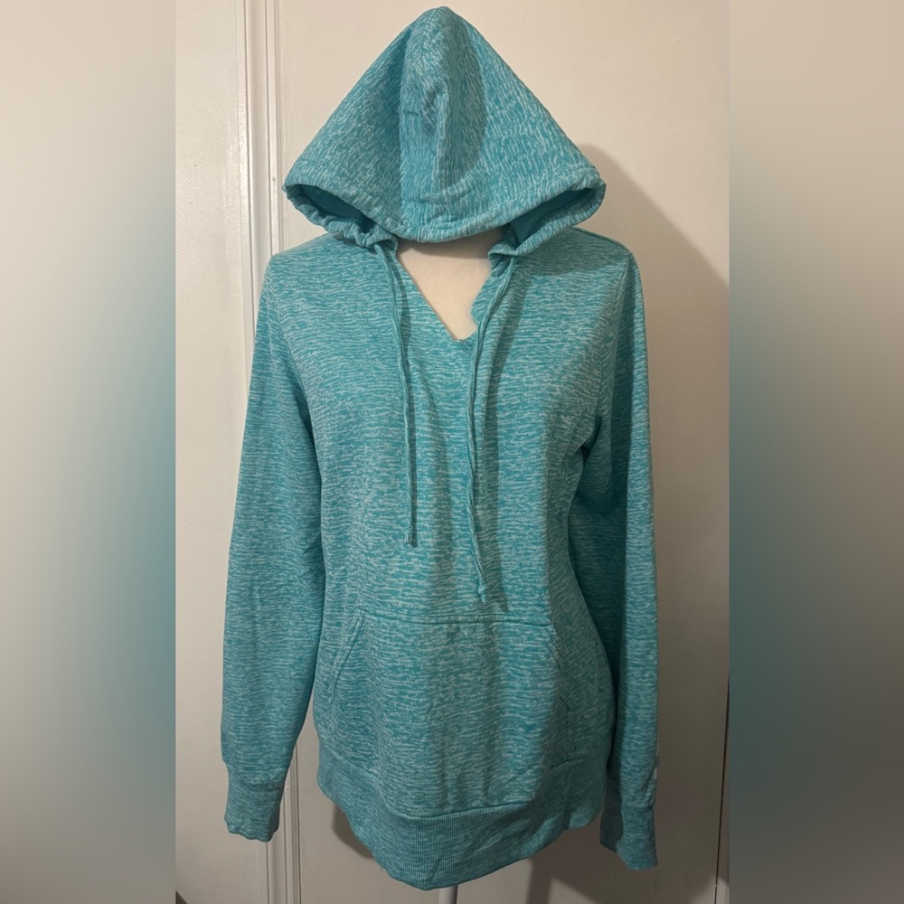 Oakley preloved Teal Hooded Pullover .